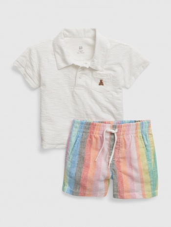 gap baby set polo shirt and shorts - boys σε προσφορά