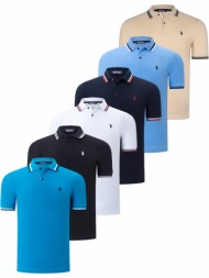 six set t8594 dewberry mens t-shirt-black-white-navy-light blue-bej-dark blue