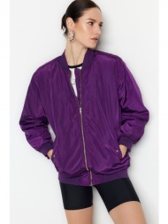 trendyol winter jacket - purple - basic