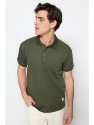 trendyol polo t-shirt - khaki - regular fit