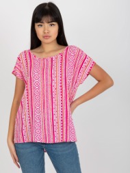 women`s blouse with short sleeves sublevel - multicolored