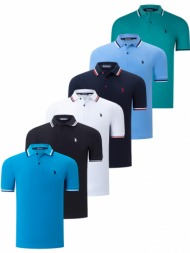 six set t8594 dewberry mens t-shirt-black-white-navy-dark blue-green-light blue