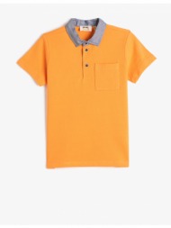 koton polo t-shirt - orange - regular fit