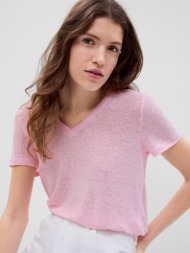 gap t-shirt with linen - women