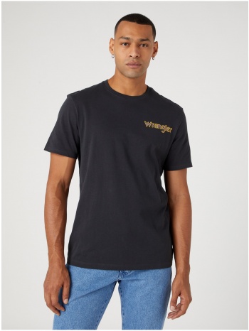 black men`s t-shirt wrangler - men`s σε προσφορά