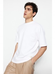 trendyol t-shirt - white - relaxed fit