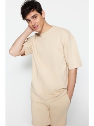 trendyol t-shirt - beige - relaxed fit