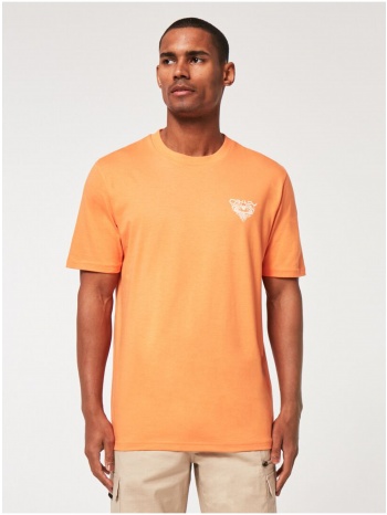 orange men`s t-shirt with printed back oakley - men σε προσφορά