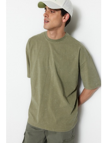 trendyol t-shirt - khaki - oversize σε προσφορά