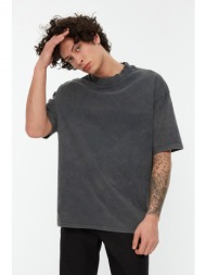 trendyol t-shirt - gray - regular fit