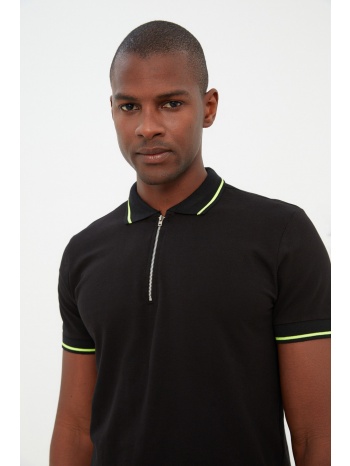 trendyol polo t-shirt - black - regular fit σε προσφορά