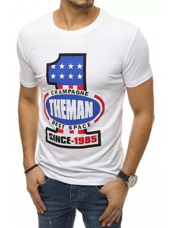 white men`s t-shirt rx4406 with print σε προσφορά