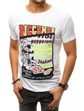 white men`s t-shirt rx4372 with print σε προσφορά