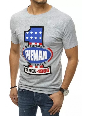 grey men`s t-shirt rx4405 with print σε προσφορά