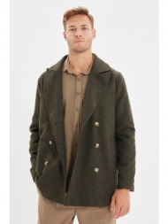 ανδρικό παλτό trendyol khaki