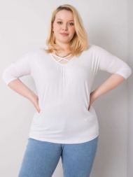 larger white viscose blouse