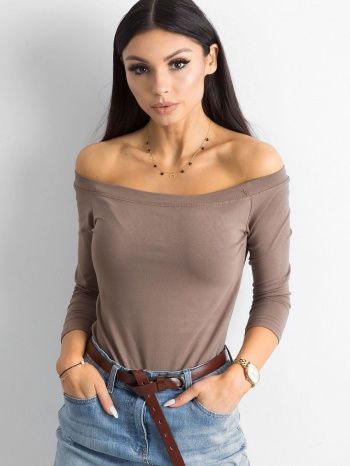 lady`s brown cotton blouse σε προσφορά