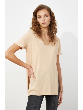 γυναικεία μπλούζα trendyol v collar asymmetric