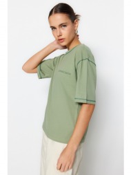 trendyol t-shirt - green - regular fit