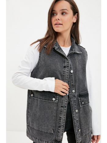 trendyol vest - gray - basic σε προσφορά
