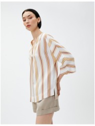 koton blouse - brown - regular fit
