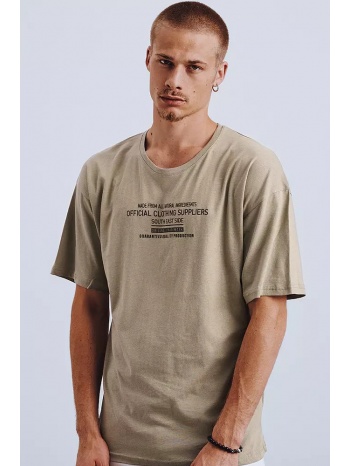 men`s t-shirt with khaki print dstreet σε προσφορά