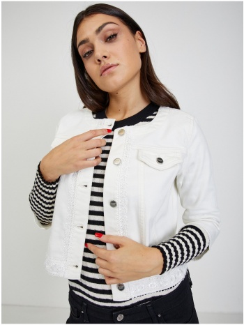 cream denim jacket orsay for women - women σε προσφορά