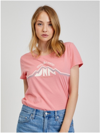 pink women t-shirt tom tailor denim - women σε προσφορά