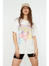 γυναικείο μπλουζάκι trendyol twoss21ts2705/white