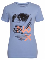 women`s t-shirt nax nax sedola silver lake blue variant pe
