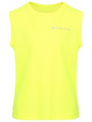kids quick-drying tank top alpine pro scodo neon safety yellow