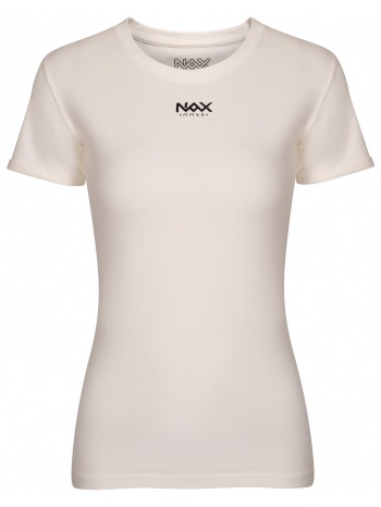 women`s t-shirt nax nax navafa crème variant pa σε προσφορά