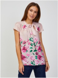 light pink floral blouse orsay - women