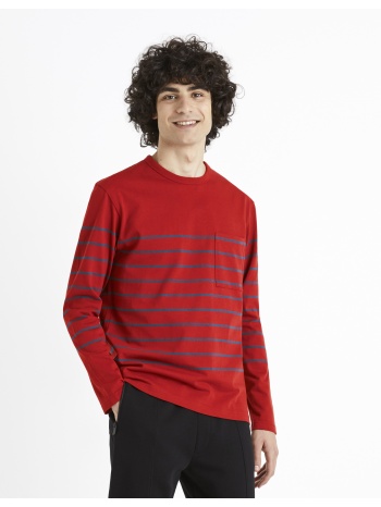 celio striped t-shirt veboxmlr - men σε προσφορά