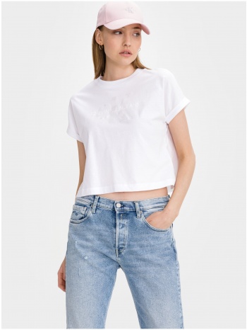 tonal monogram crop top calvin klein jeans - women σε προσφορά