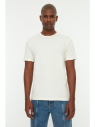 ανδρικό μπλουζάκι trendyol tmnss21ts0808/white