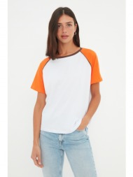 trendyol t-shirt - orange - semi-fit