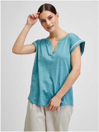 blue women`s t-shirt with decorative details brakeburn  σε προσφορά