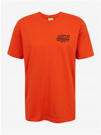 orange men`s t-shirt diesel just - men σε προσφορά