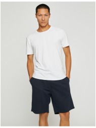 koton shorts - navy blue - normal waist