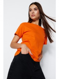 trendyol t-shirt - orange - regular fit
