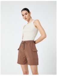 koton shorts - brown - normal waist