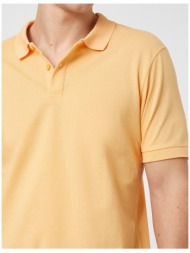 koton polo t-shirt - πορτοκαλί - κανονική εφαρμογή