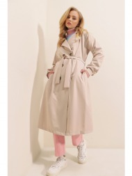 bigdart trench coat - beige - double-breasted