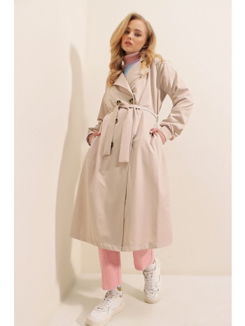 bigdart trench coat - beige - double-breasted σε προσφορά