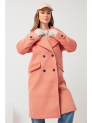lafaba coat - pink - double-breasted