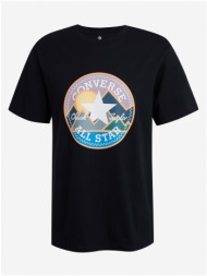 μαύρο ανδρικό t-shirt converse coastal remix - άνδρες