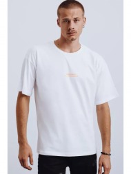 λευκό ανδρικό t-shirt dstreet με στάμπα