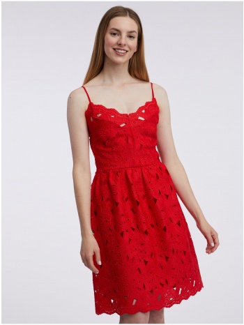 orsay red ladies lace dress - γυναικεία