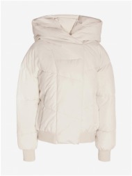 creamy women`s quilted jacket noisy may tally - women